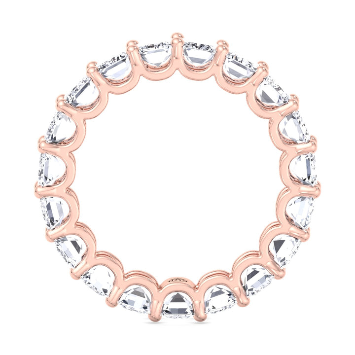 Emerald Cut Eternity Band - U Prong Setting