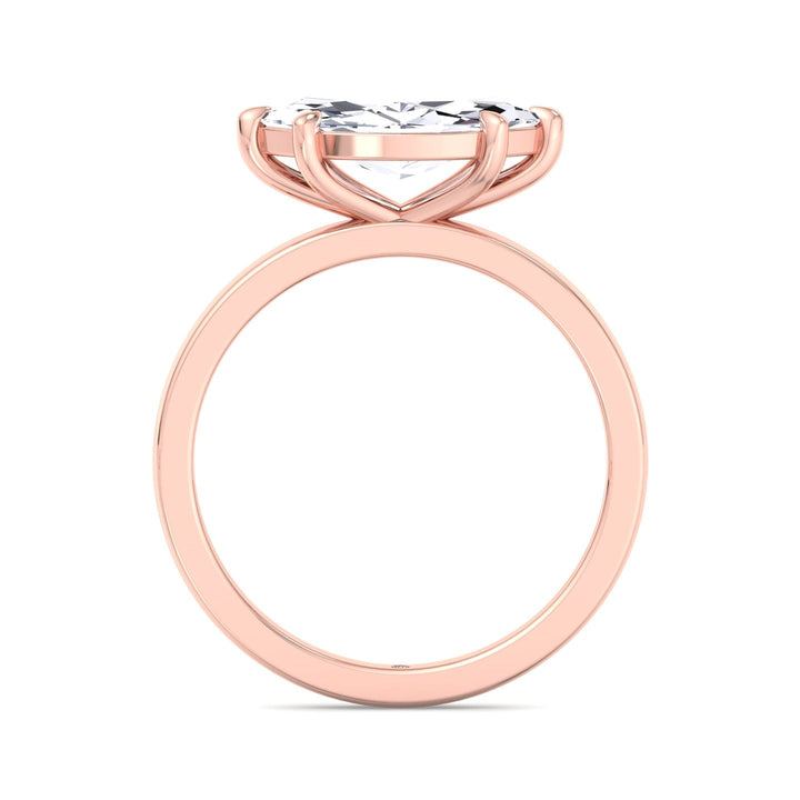 Marquise Cut East West Solitaire Engagement Ring