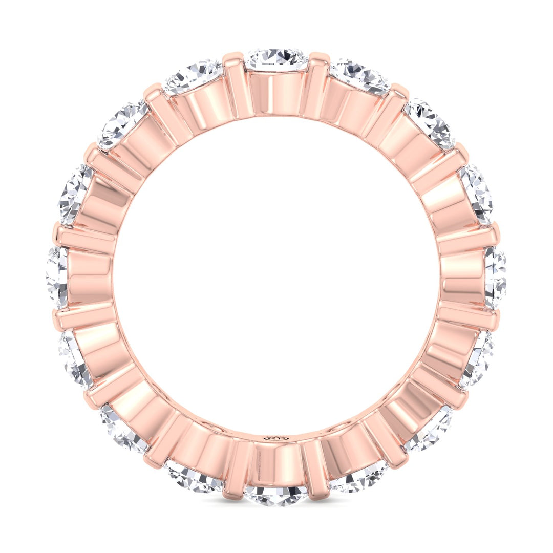 Round Cut Bar Set Eternity Band