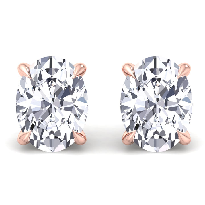 Oval Cut Studs