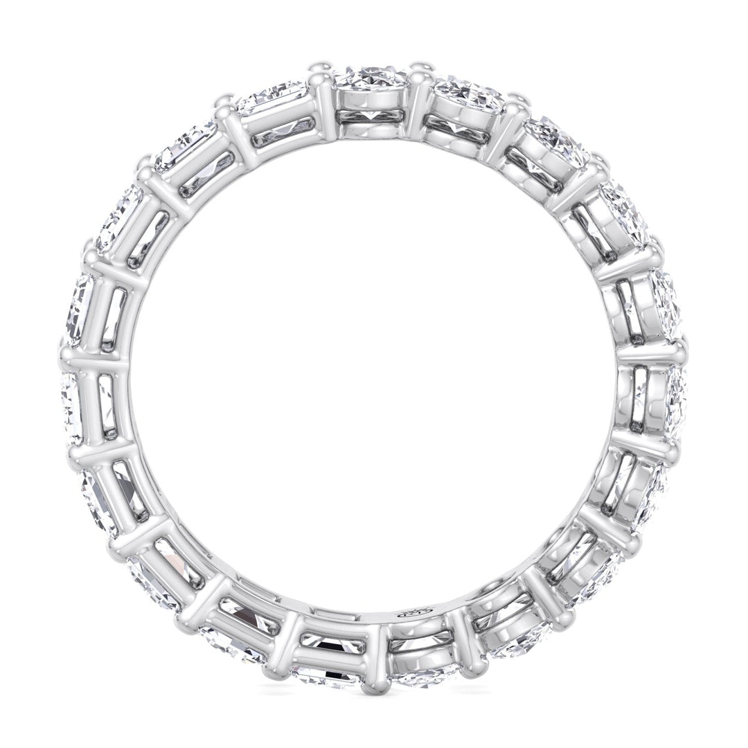 Oval &amp; Emerald Cut Double Shape Eternity Band