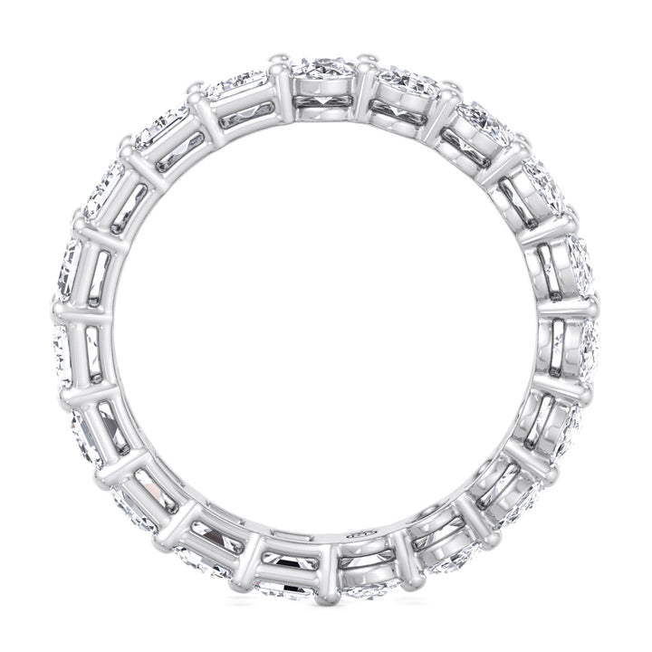 Oval &amp; Emerald Cut Double Shape Eternity Band