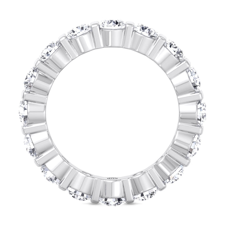 Round Cut Bar Set Eternity Band