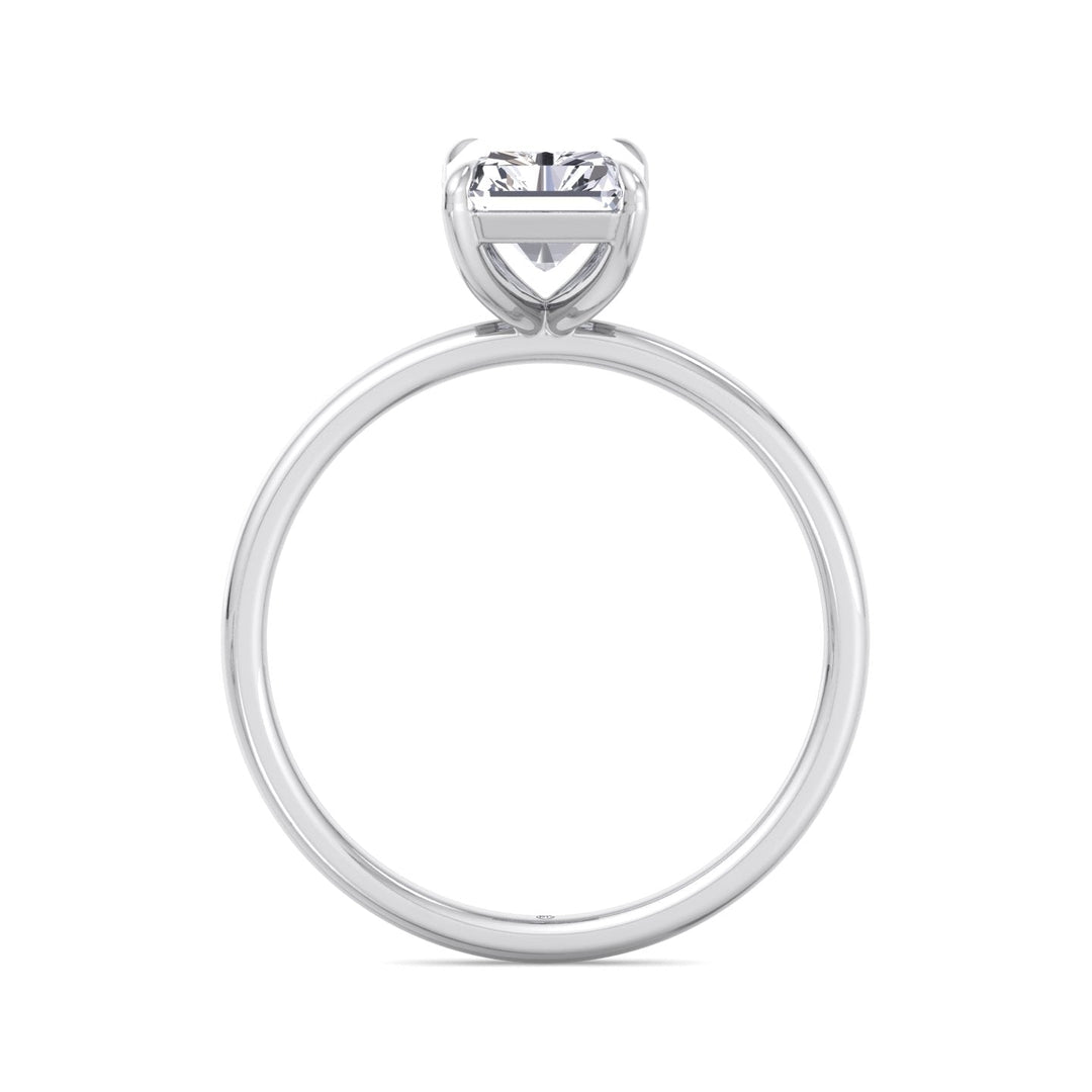 Radiant Cut Solitaire Claw Prong Engagement Ring