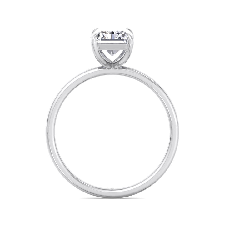 Radiant Cut Solitaire Claw Prong Engagement Ring