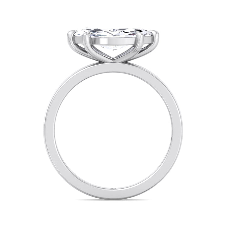 Marquise Cut East West Solitaire Engagement Ring
