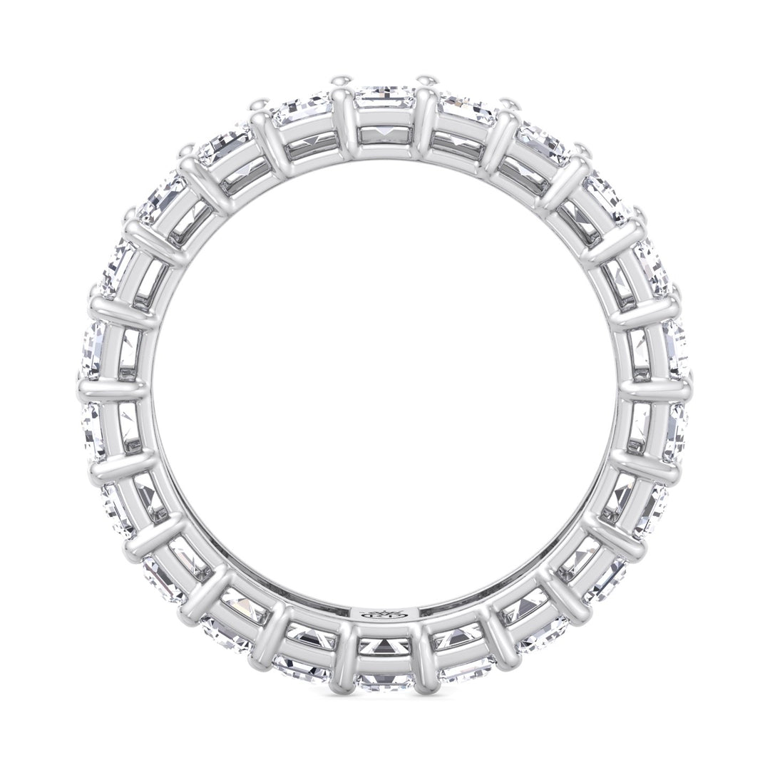 Emerald Cut  Eternity Band