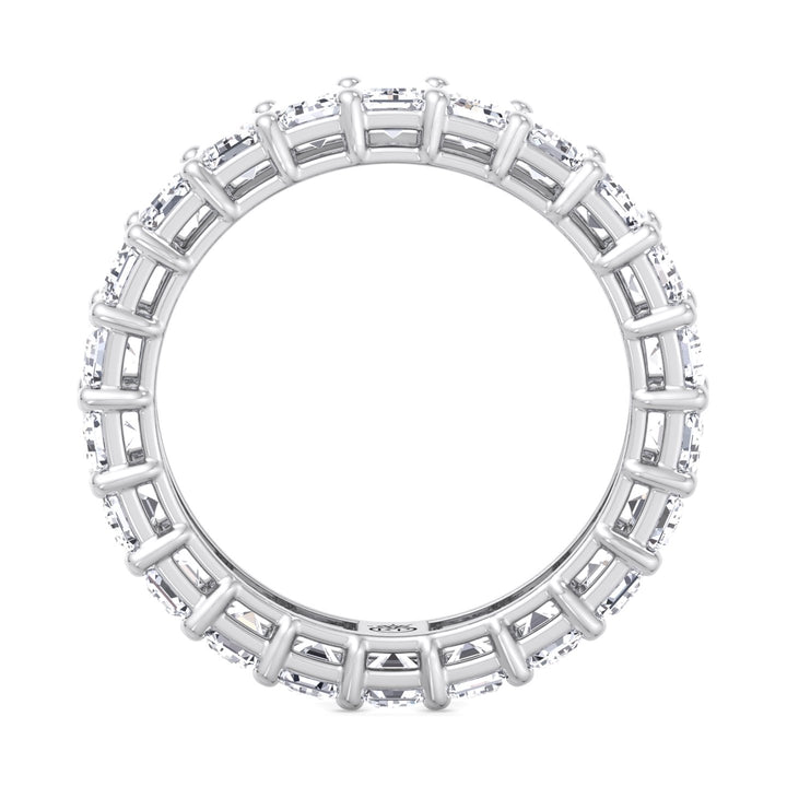 Emerald Cut  Eternity Band