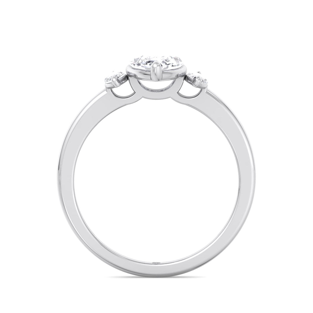 Triple Marquise Cut Engagement Ring