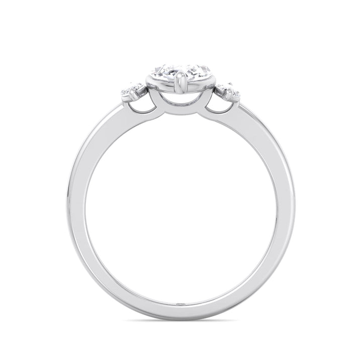 Triple Marquise Cut Engagement Ring