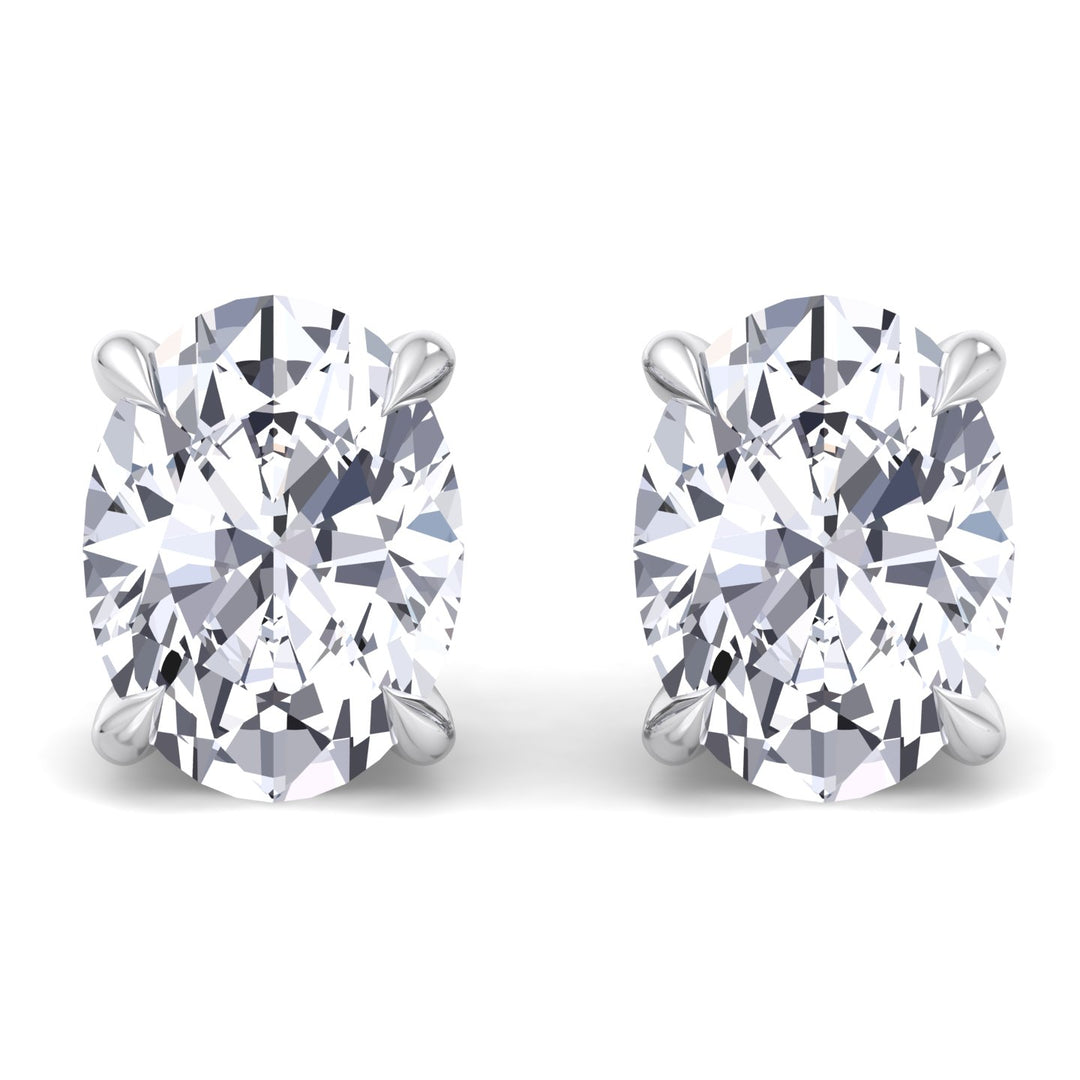 Oval Cut Studs