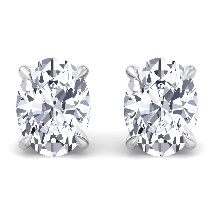 Oval Cut Studs