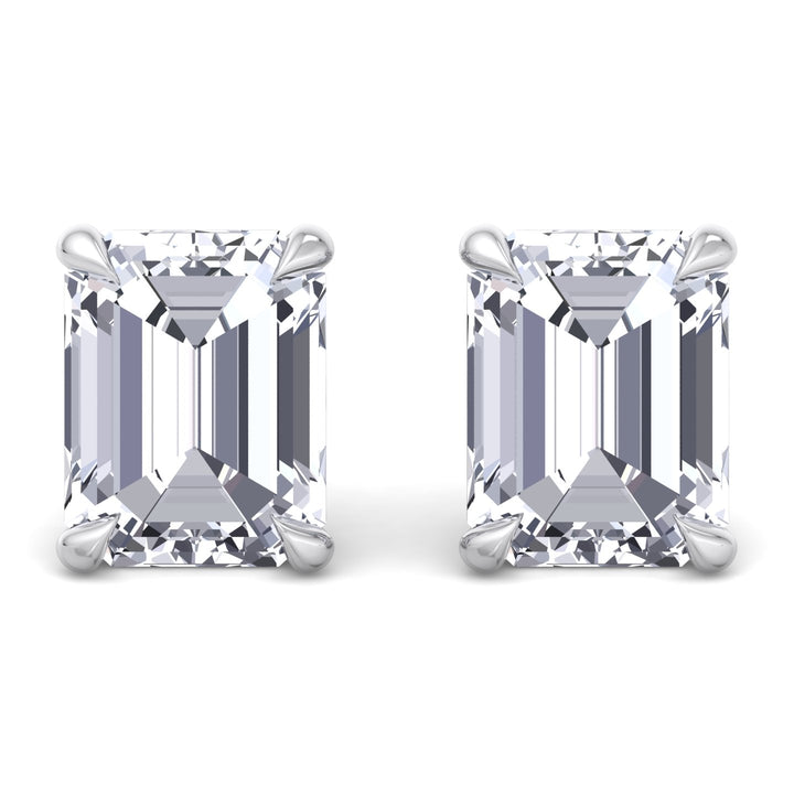 Emerald Cut Studs