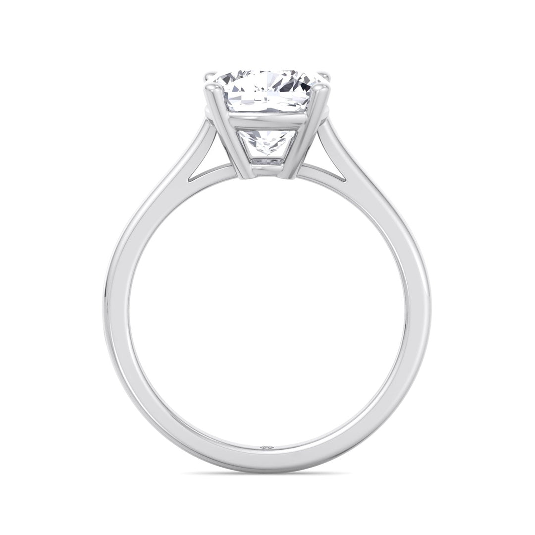 Cushion Cut Solitaire Engagement Ring