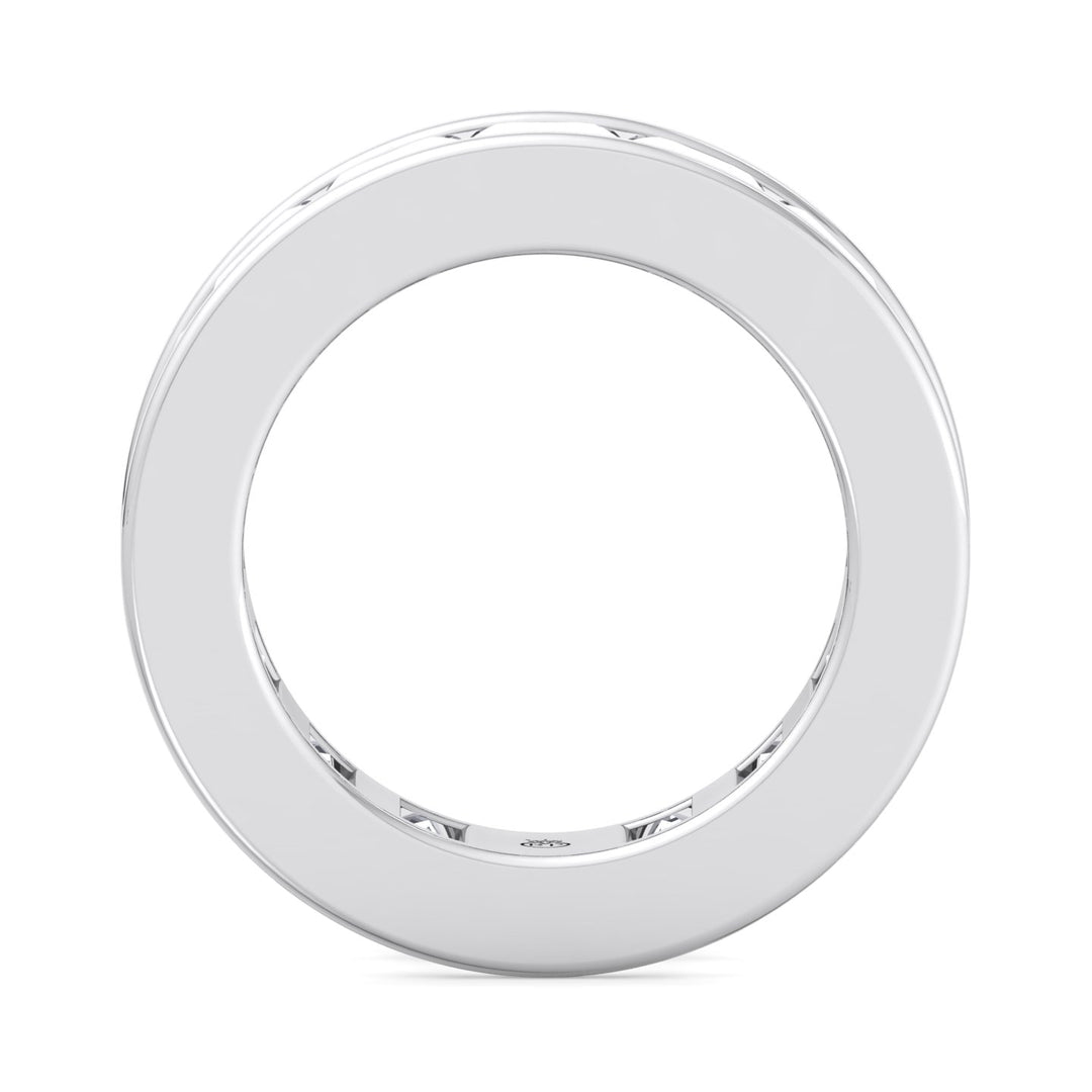 Emerald Cut Channel Set Eternity Band