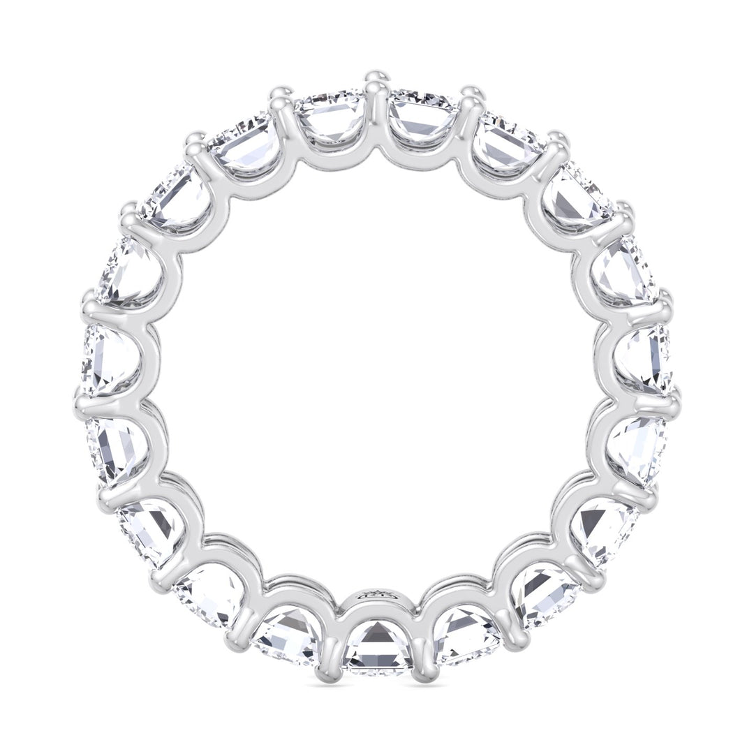Emerald Cut Eternity Band - U Prong Setting