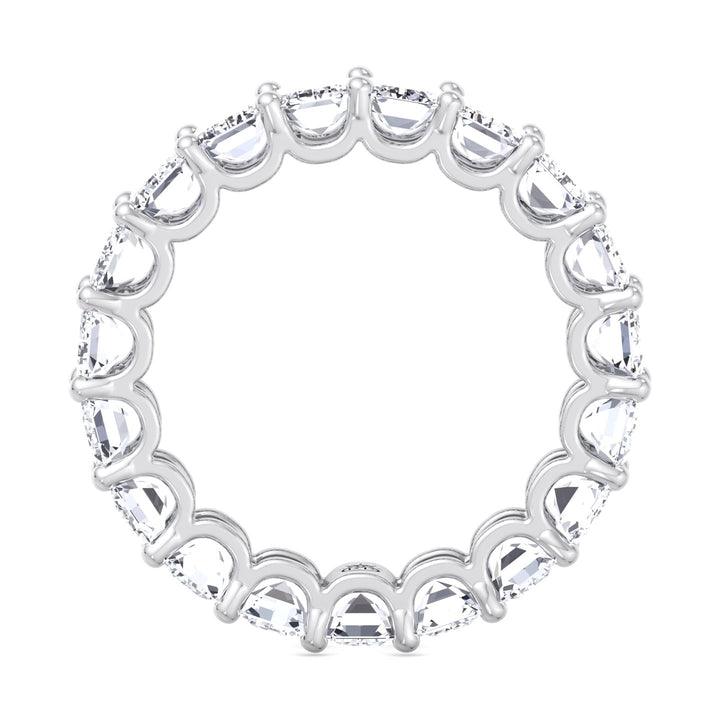 Emerald Cut Eternity Band - U Prong Setting