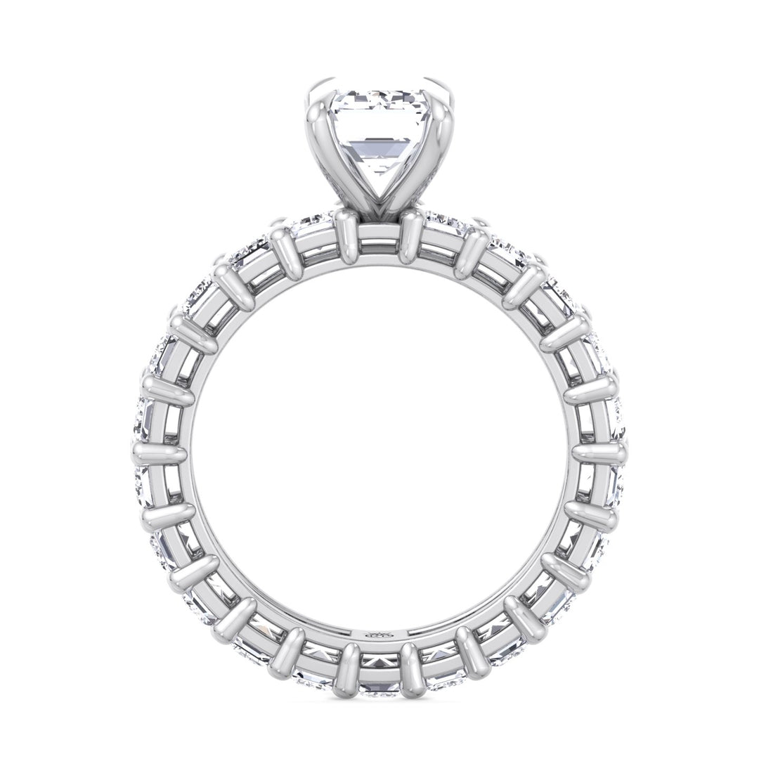 Emerald Cut Eternity Engagement Ring