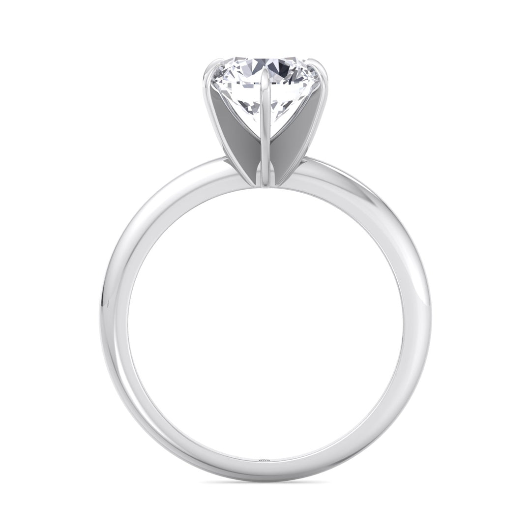 Round Cut Six Prong Solitaire Engagement Ring