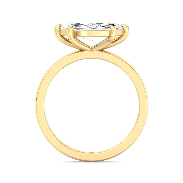 Marquise Cut East West Solitaire Engagement Ring