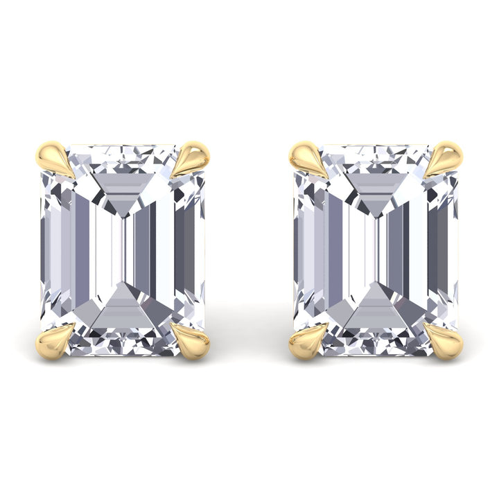 Emerald Cut Studs