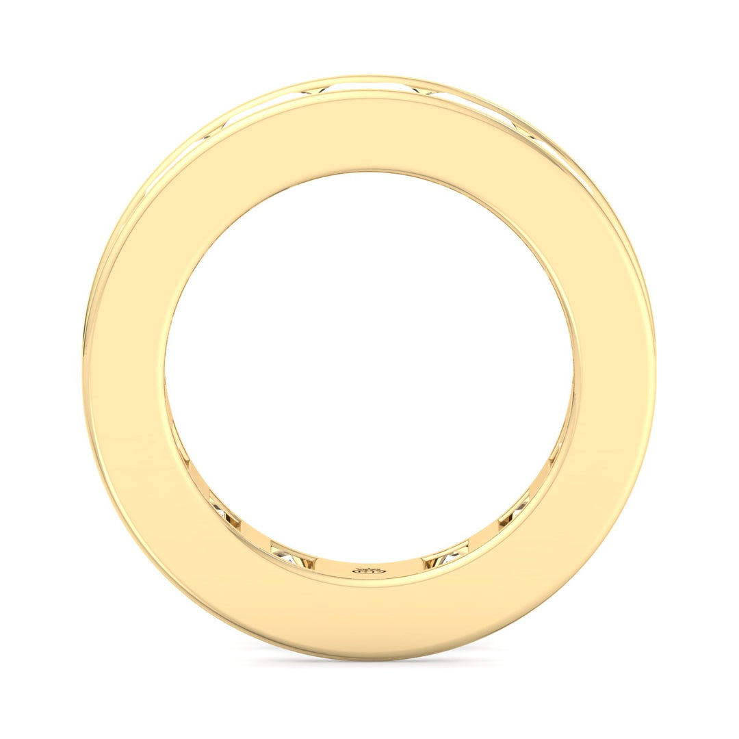 Emerald Cut Channel Set Eternity Band