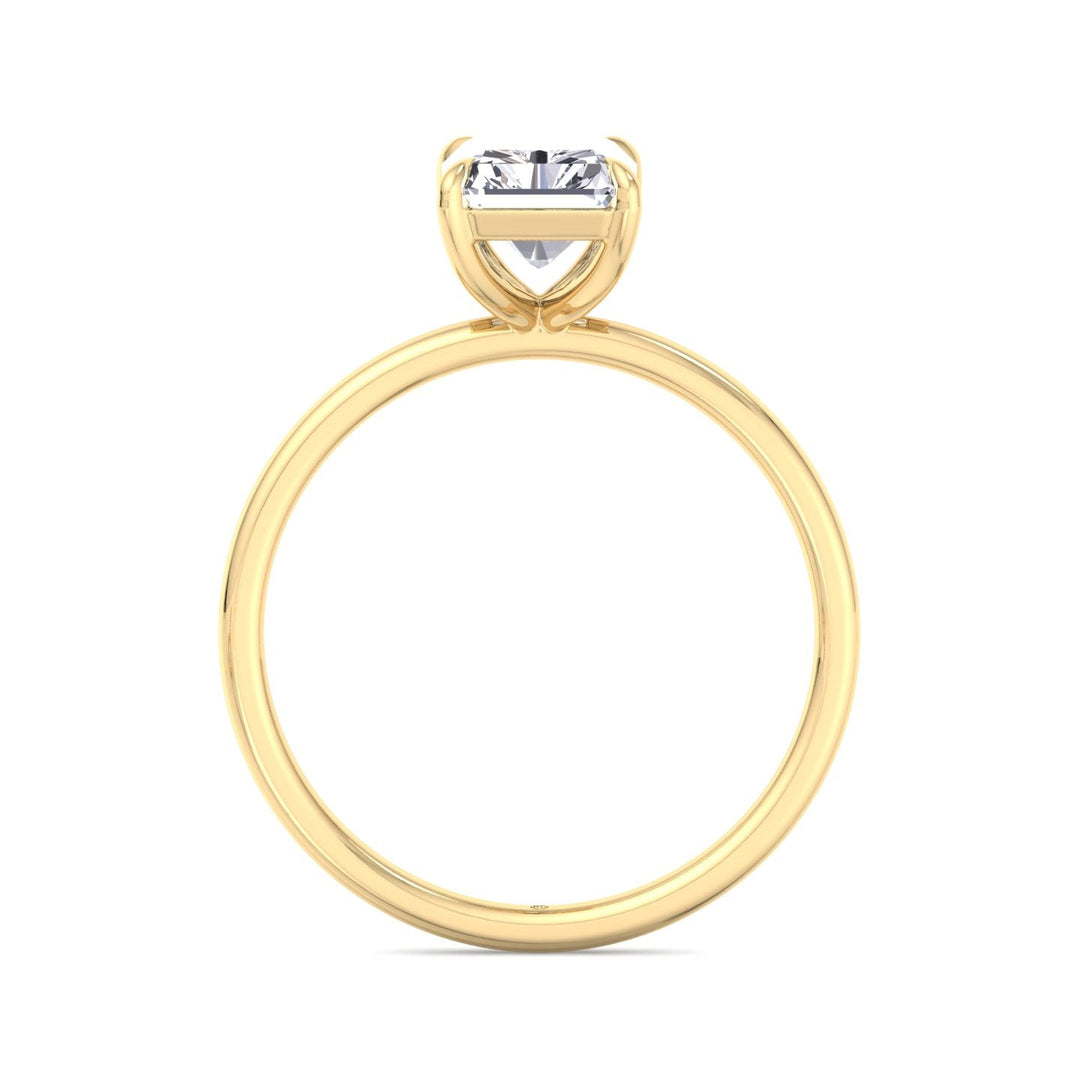 Radiant Cut Solitaire Claw Prong Engagement Ring