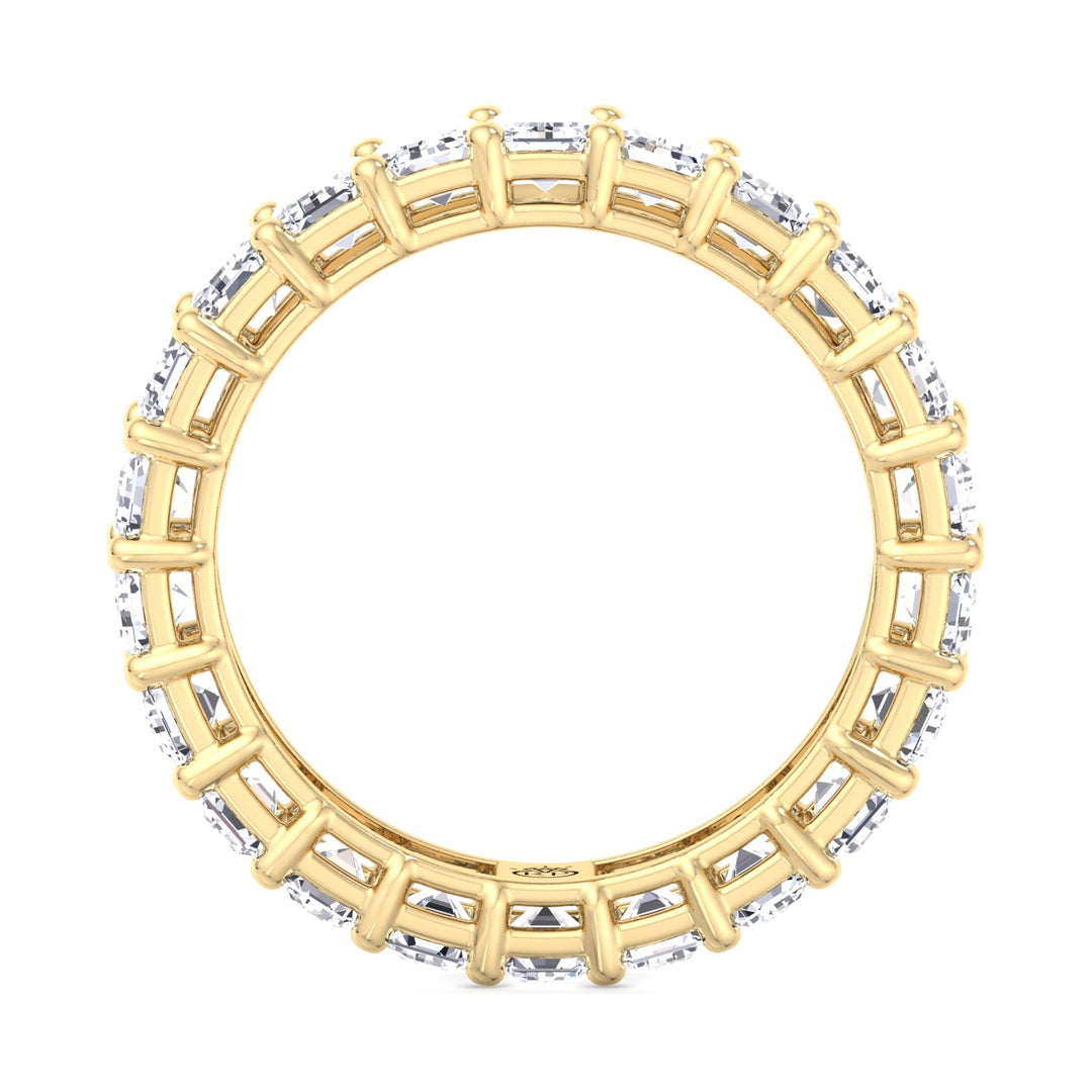 Emerald Cut  Eternity Band