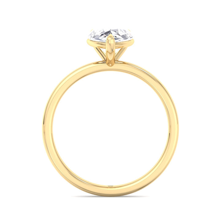 Pear Shape   Solitaire Engagement Ring