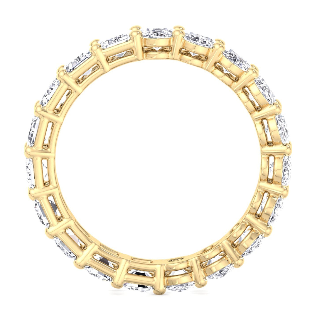 Oval &amp; Emerald Cut Double Shape Eternity Band