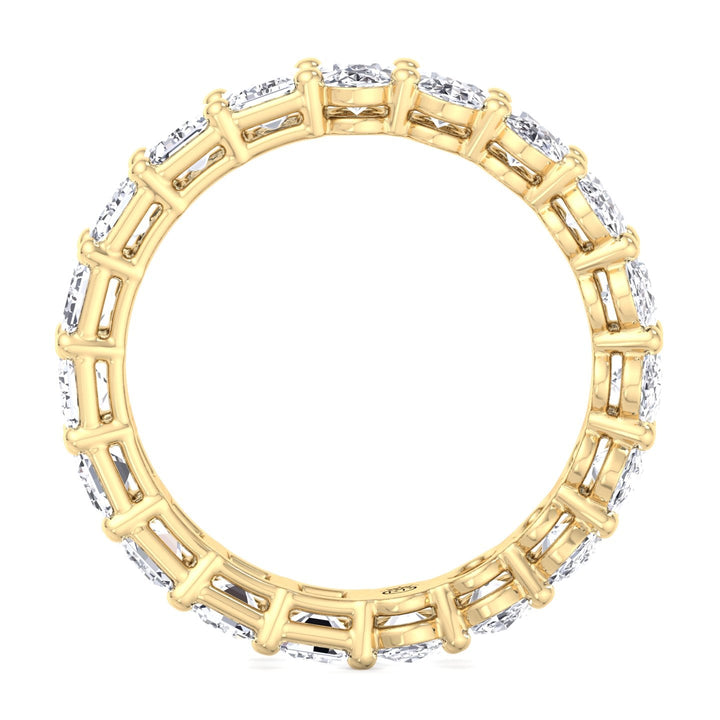 Oval &amp; Emerald Cut Double Shape Eternity Band