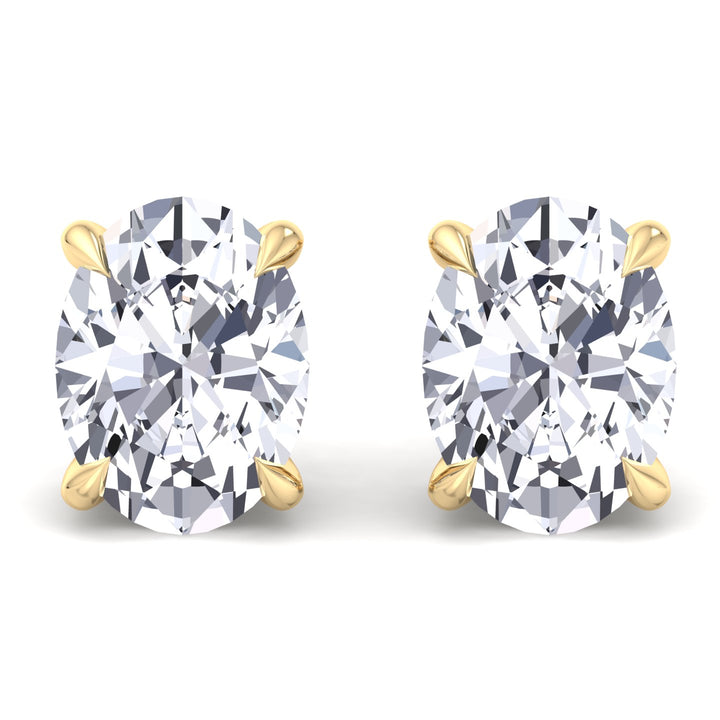 Oval Cut Studs