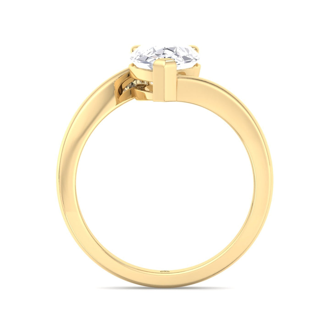 Pear Shape Solitaire Engagement Ring