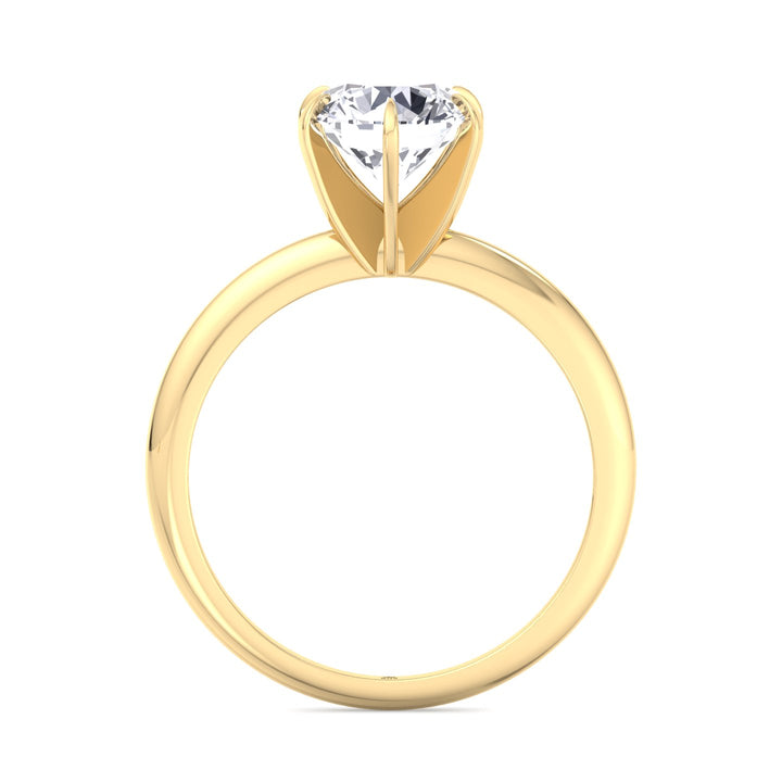 Round Cut Six Prong Solitaire Engagement Ring