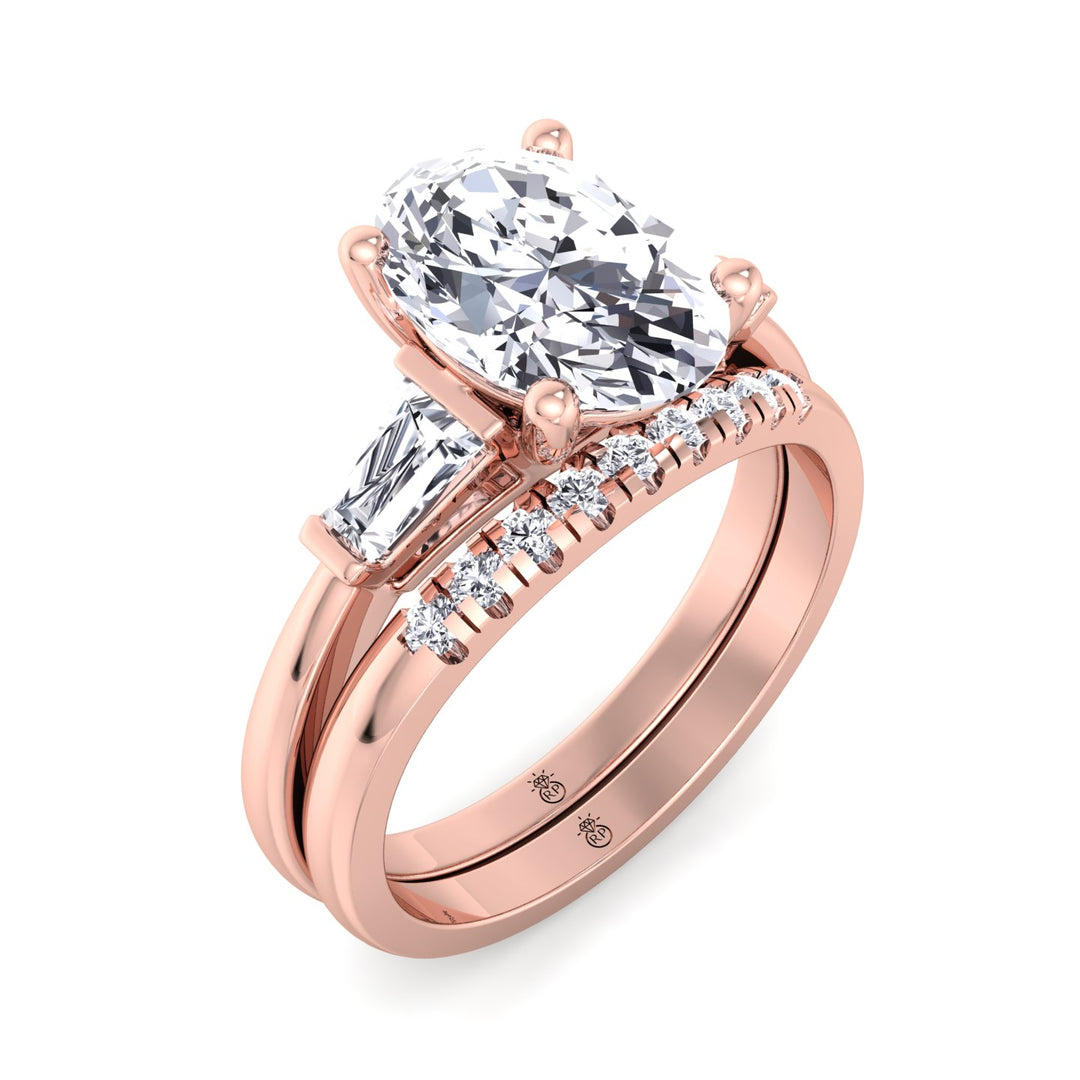 French Set Wedding Band (0.06 CT)