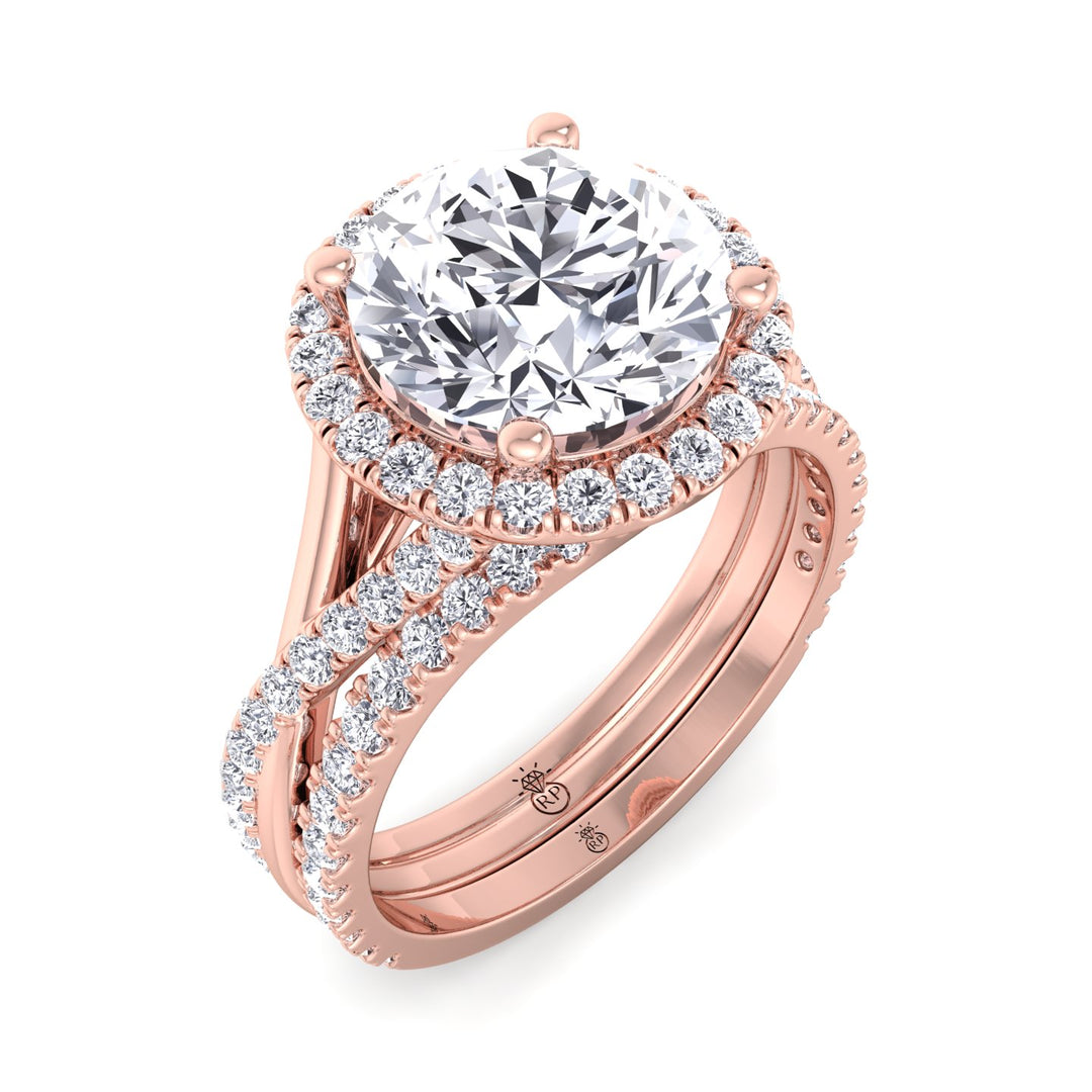 Matching Pave Wedding Band (0.3 CT)