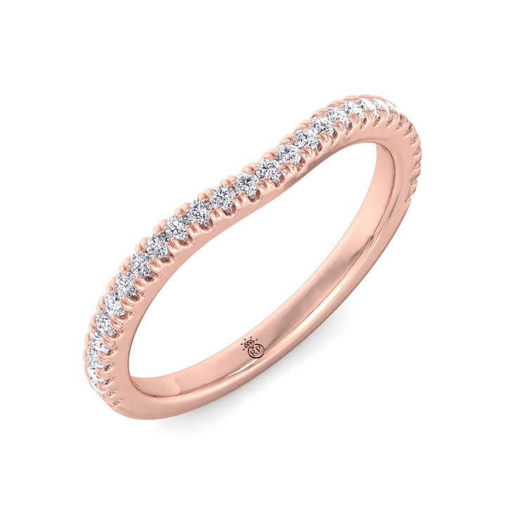Matching Pave Wedding Band (0.22 CT)