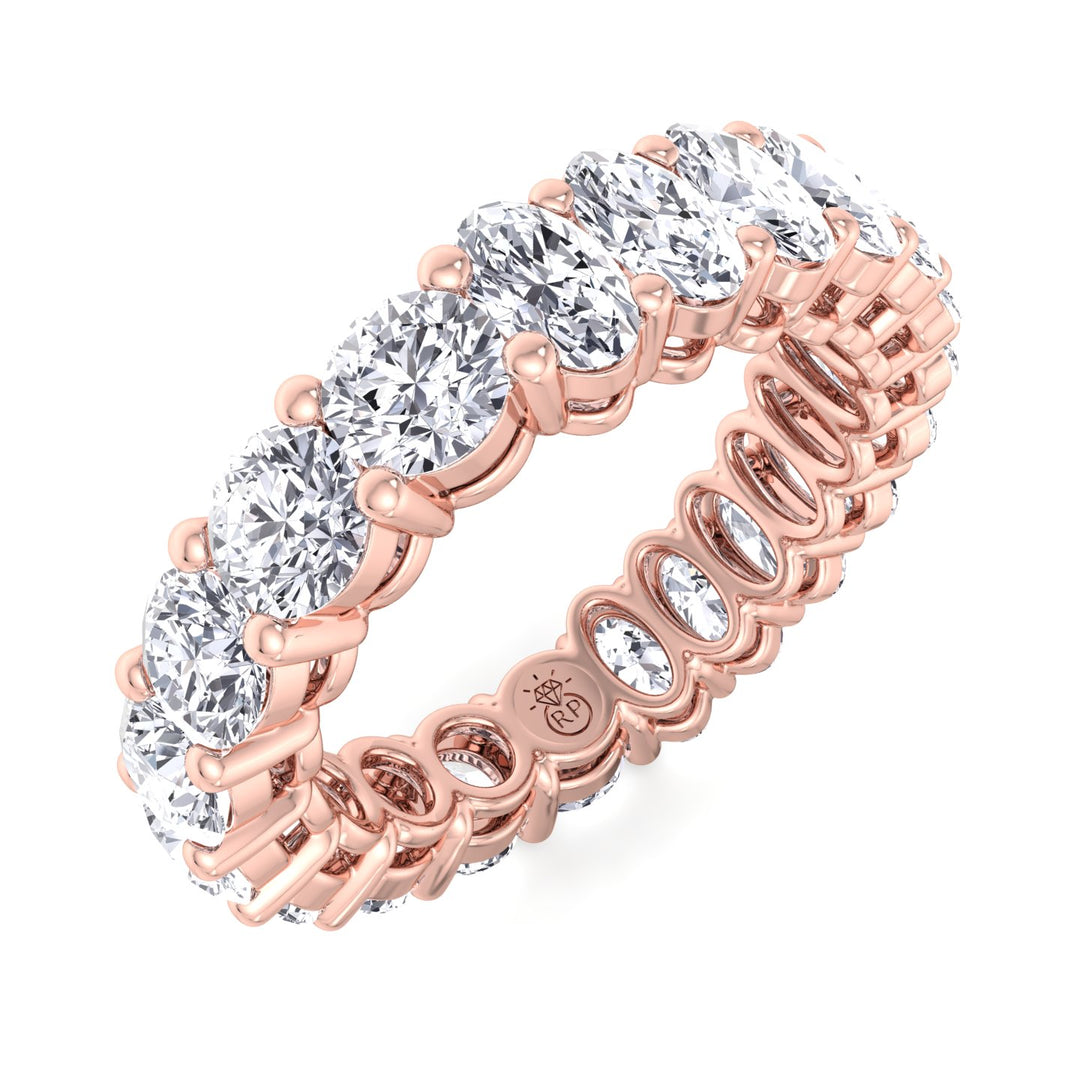Double Shape - Oval &amp; Round Eternity Band