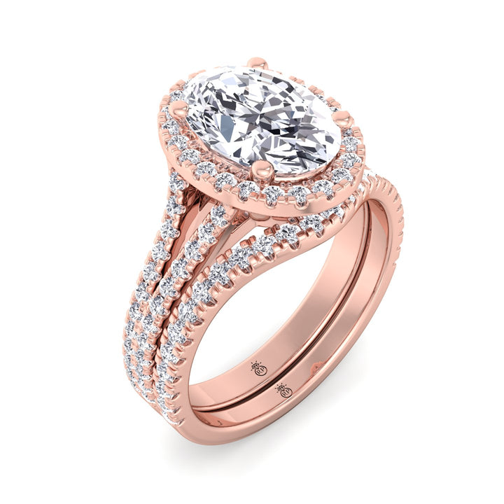 Pave Wedding Band with Curve (0.34 CT)