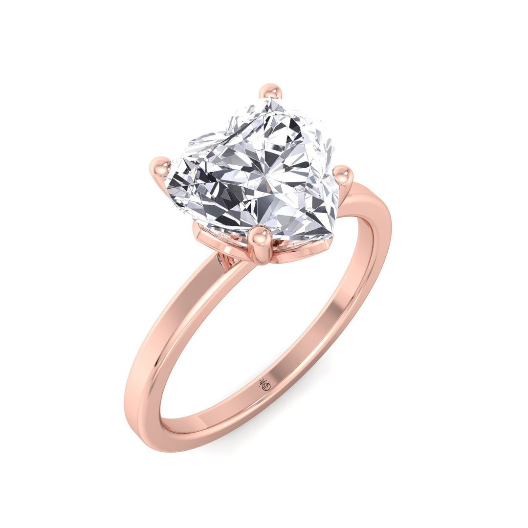 Heart Shape Solitaire Engagement Ring