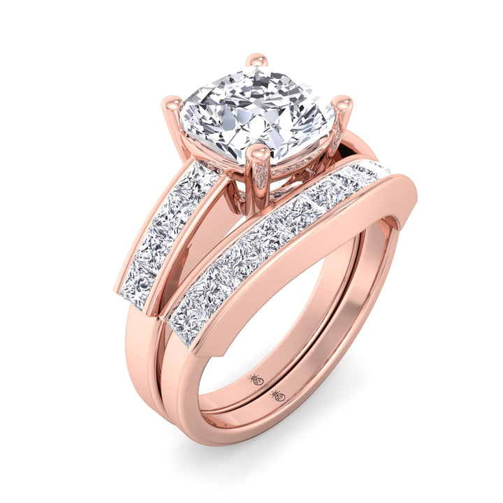 Half Eternity Wedding Band with Curve (0.48 CT)