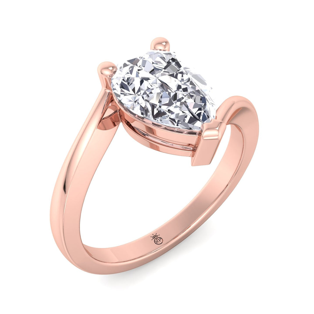 Pear Shape Solitaire Engagement Ring
