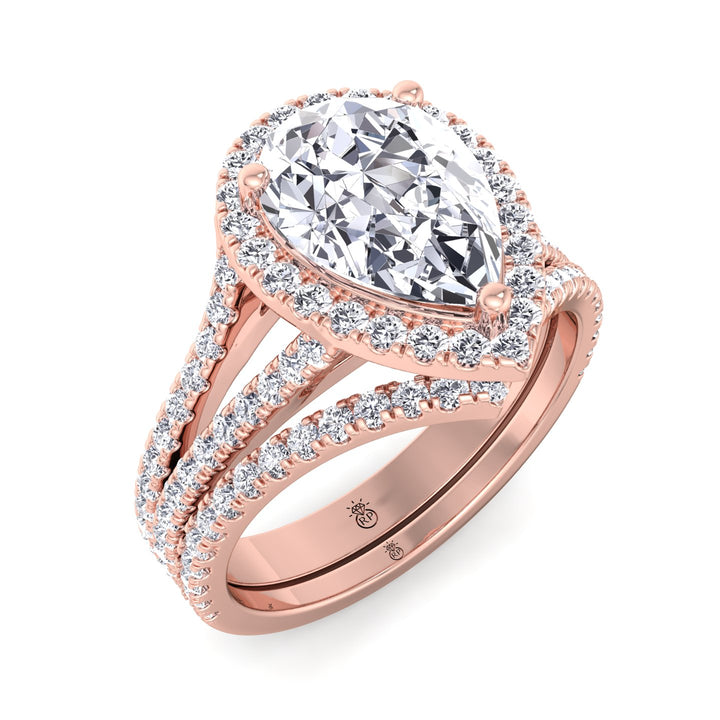 Matching Curved Pave Wedding Band (0.34 CT)