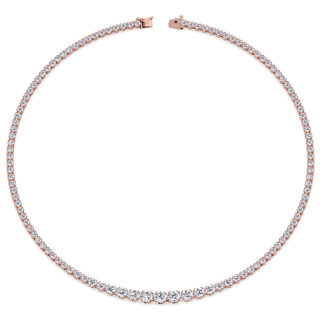 20 Carat Graduated Tennis Necklace
