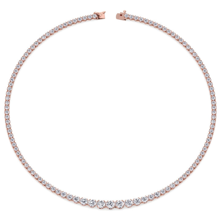 20 Carat Graduated Tennis Necklace