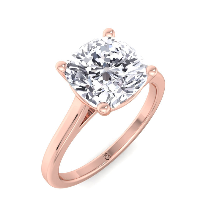 Cushion Cut Solitaire Engagement Ring