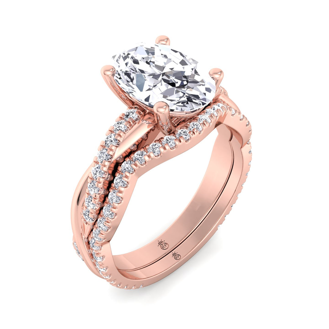 Curvy Pave Wedding Band (0.22 CT)