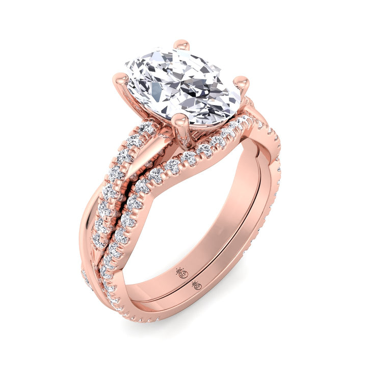 Curvy Pave Wedding Band (0.22 CT)
