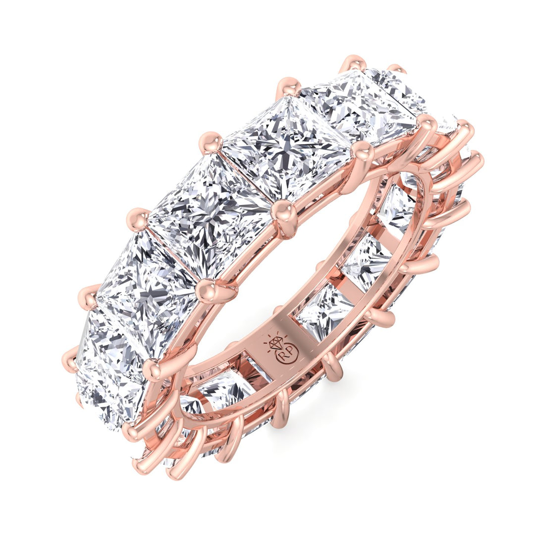 Princess Cut Eternity Band