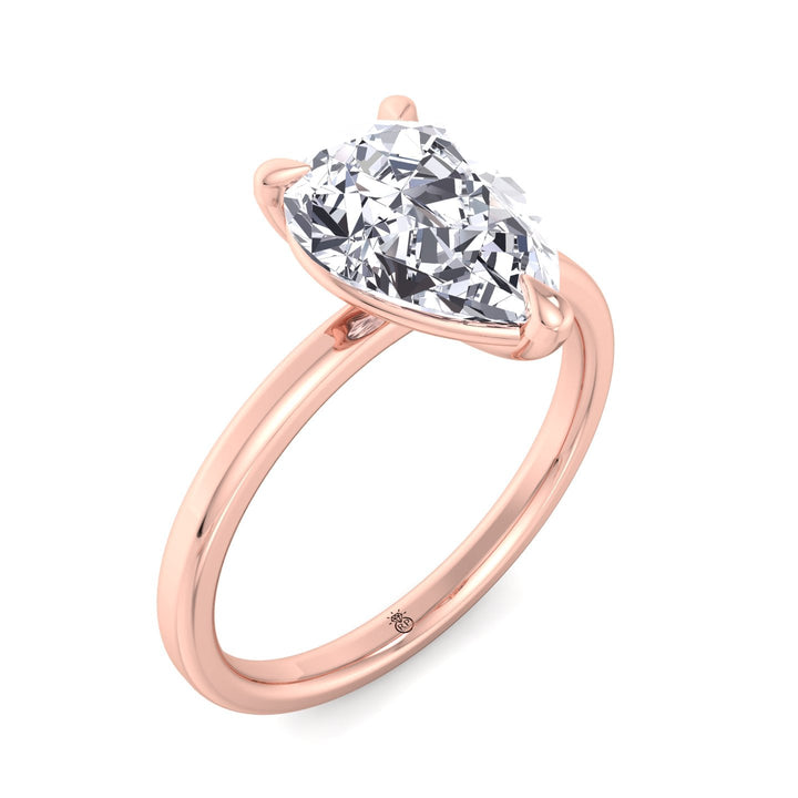 Pear Shape   Solitaire Engagement Ring